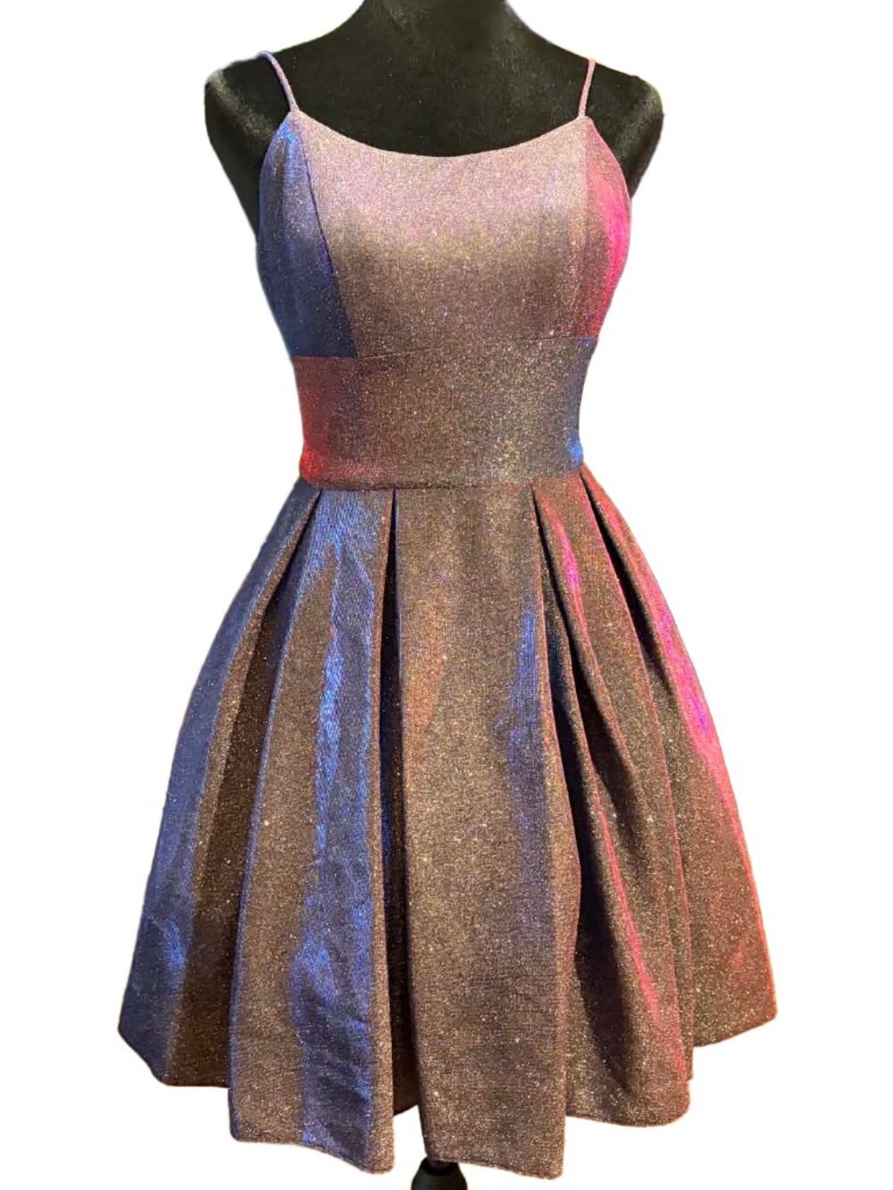 Betsy & Adam Sparkly Multi-Color Mini Party Dress